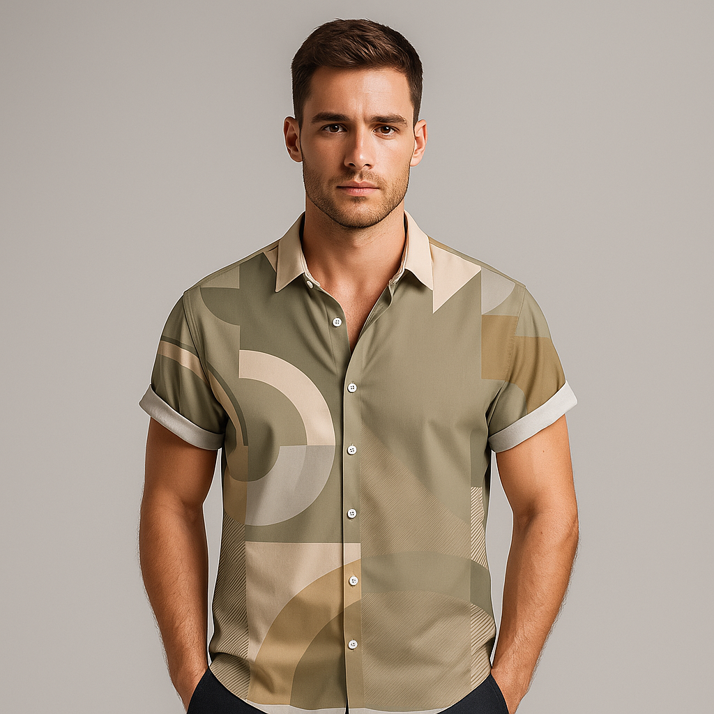Camisa Casual Masculina Vizencci Lienzian