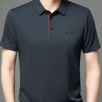 Kit de Camisas Polo Masculinas Premium em Seda Mulberry, Poliéster e Elastano